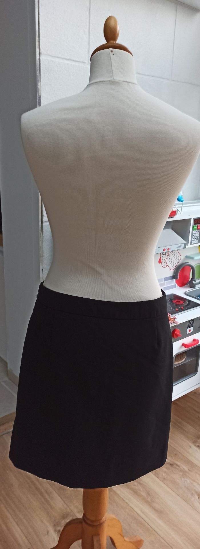 T40 jupe tailleur Etam noir fendu à gauche - photo numéro 5