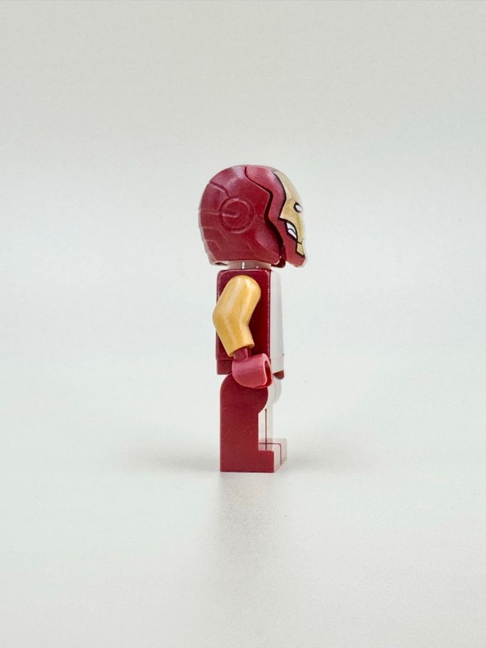 Lego Figurines Super Heroes : Iron Man , bras dorés (visage double expression) - NEUF - photo numéro 6