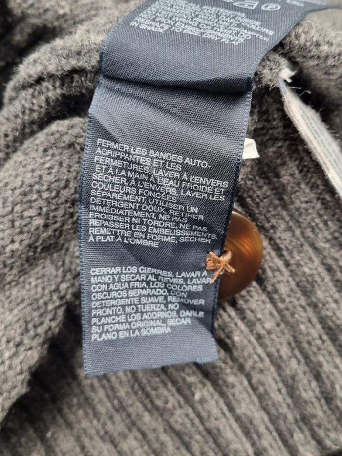 Veste à boutons avec capuche – Tommy Hilfiger – Gris – Taille L Hommes (mesures en photos) - photo numéro 10