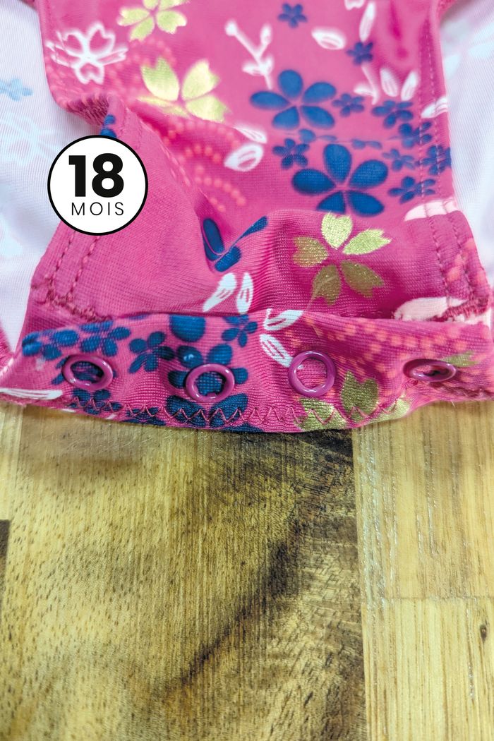 Maillot de bain rose et doré - Nabaiji 18 mois - photo numéro 3