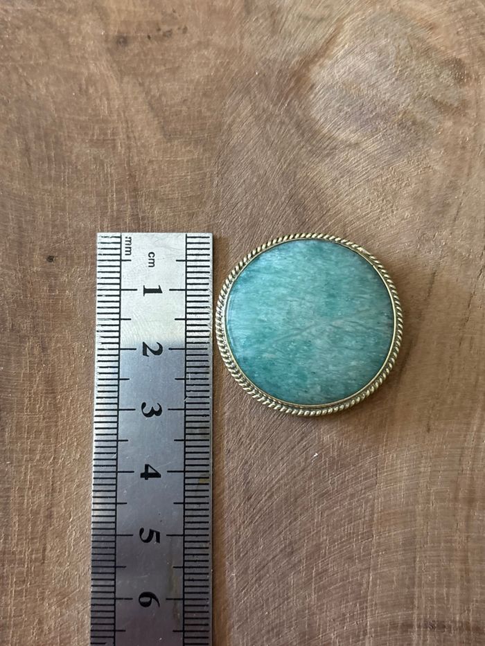 Gros cabochon amazonite rond - photo numéro 2