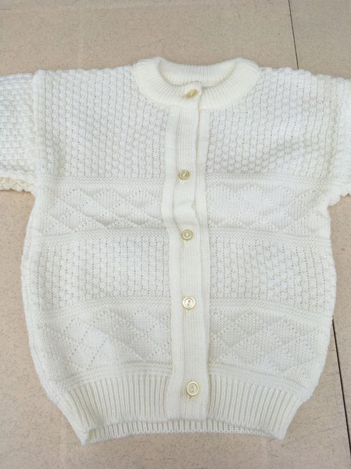 Gilet blanc 2 ans
