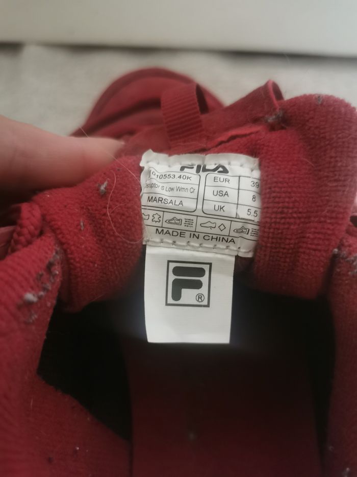 Baskets Fila rouge - photo numéro 4