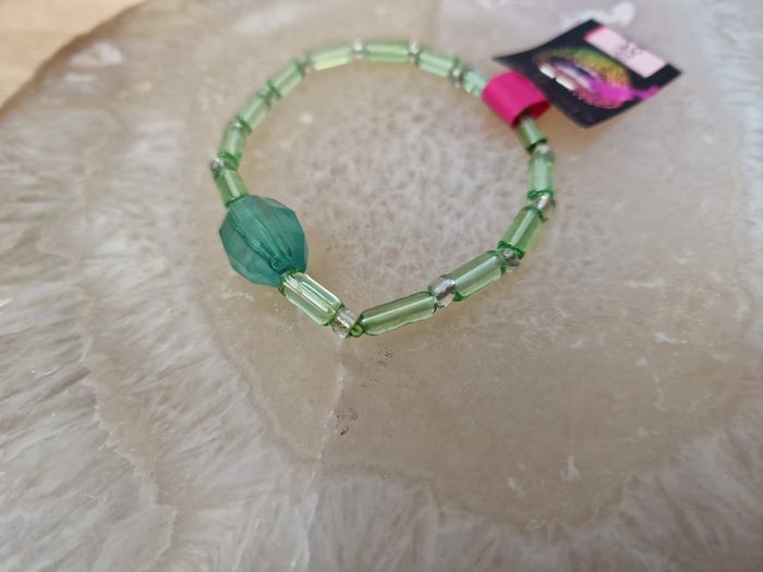 Bracelet Elastique Perles Vertes - photo numéro 9