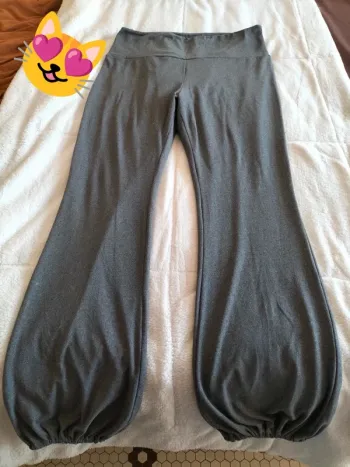 Pantalon gris élastique en bas 1XL