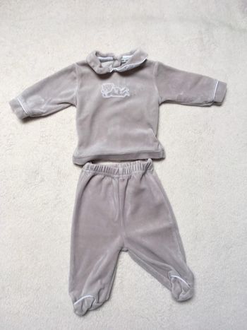 Pyjama velours 2 pieces