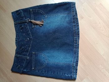 Jupe courte en jean