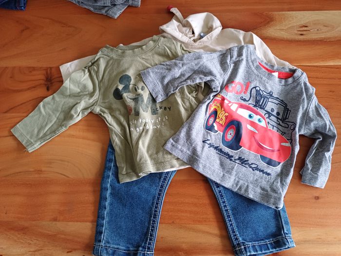 Lot 4 pièces bébé garçon 3 mois - Mickey, Cars & Jean