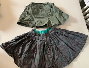 Lot deux jupes 23/24 mois