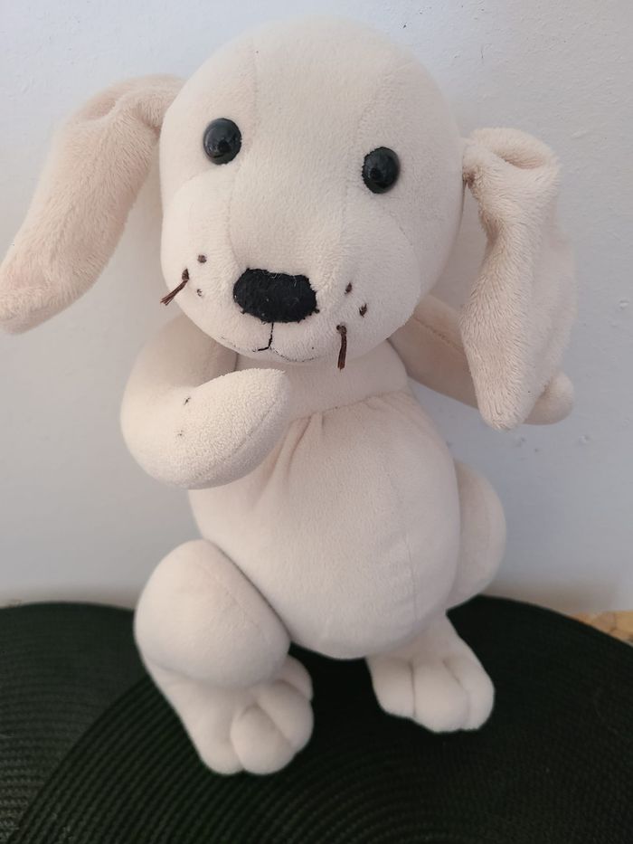 doudou chien beige articulé - photo numéro 4