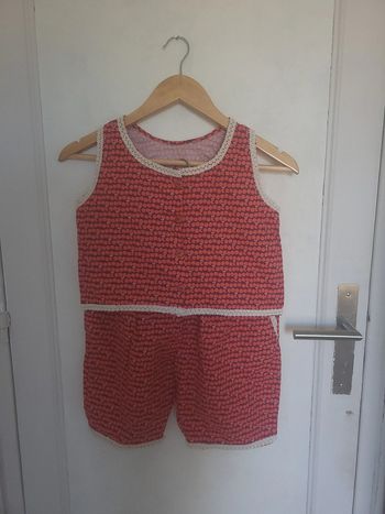 Ensemble orange marron Taille 10 ans