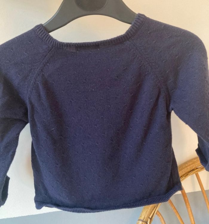 Gilet fille bleu marine bout’chou - photo numéro 3