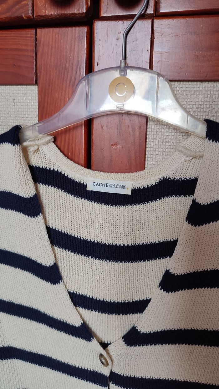 Gilet sans manches rayé - photo numéro 3