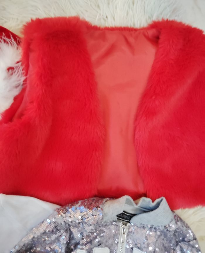 Lot noël 2 ans chicaprie 7 pièces fille fêtes mode - photo numéro 5