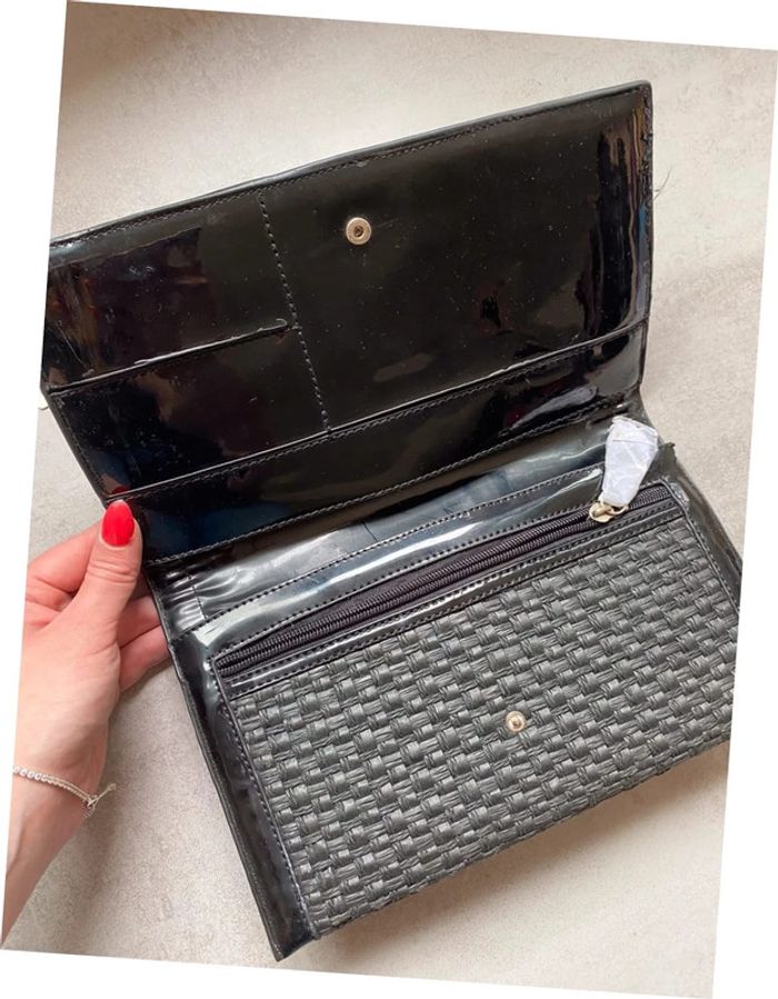 Sac à main pochette noire jus d'orange neuve - photo numéro 3