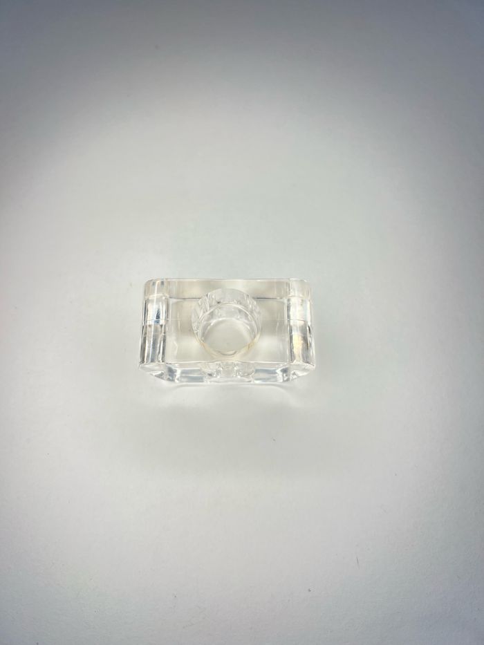 Bougeoir en plastique robuste - Design élégant - Transparent - photo numéro 6