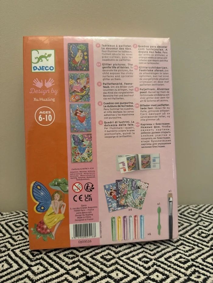 Djeco - Coffret créatif "Tableau à pailleter "La douceur des fées" - photo numéro 2