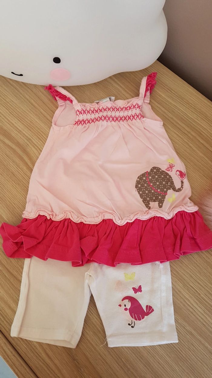 Ensemble debardeur et leggin court 6 mois - photo numéro 3