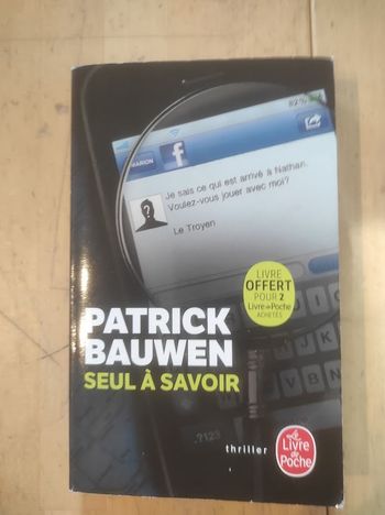 Seul à savoir Patrick Bauwen Livre de Poche 2019 Ex. hors commerce 
