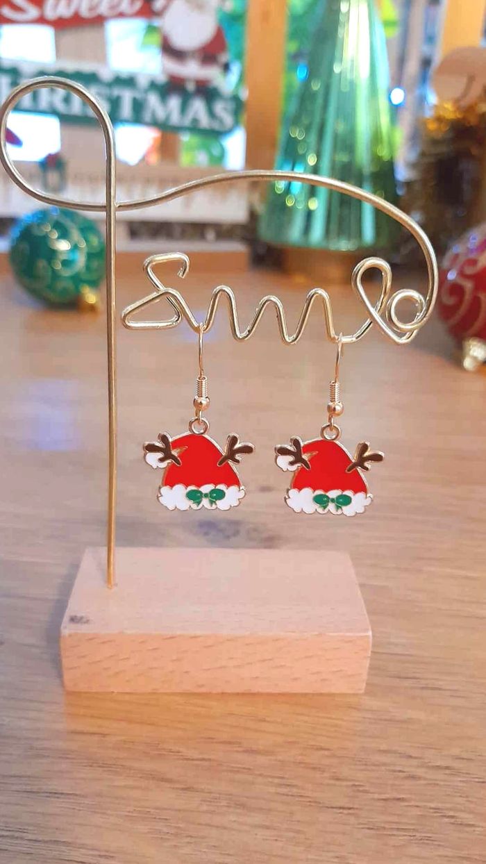 Bijoux Noël | Lot de Boucles d’Oreilles Pendantes – Neuf - photo numéro 2