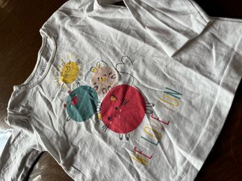 Teeshirt blanc motif