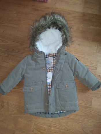 Parka kaki 12 mois neuve