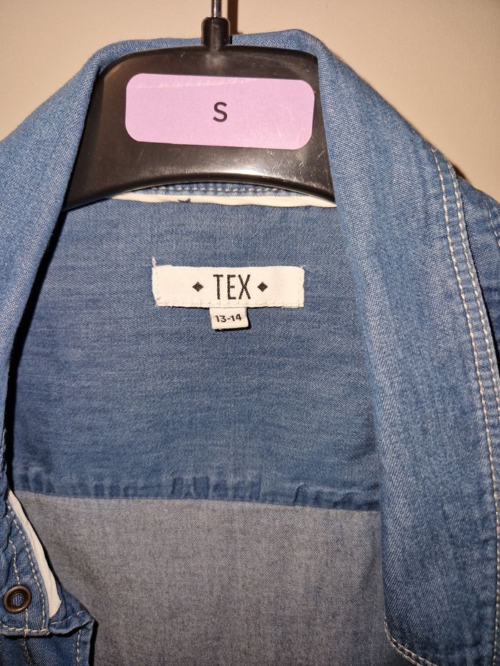 Chemise en jean Tex 13/14 ans excellent état - photo numéro 4
