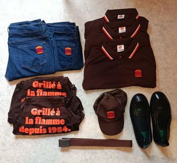 Lots de vêtements Burger King 