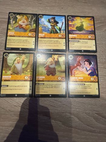 Lot de 47 cartes Lorcana Chapitre 2