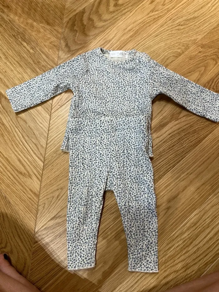 Ensemble léopard bleu