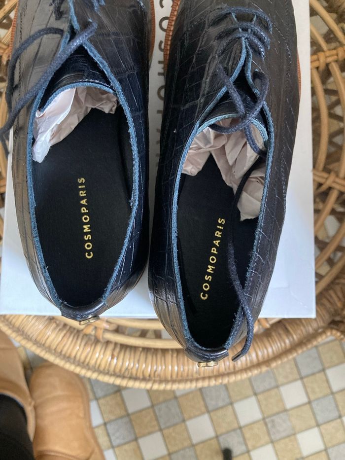 Derbys croco pour femmes - photo numéro 8