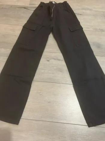 Pantalon cargo noir gemo 10 ans réglable