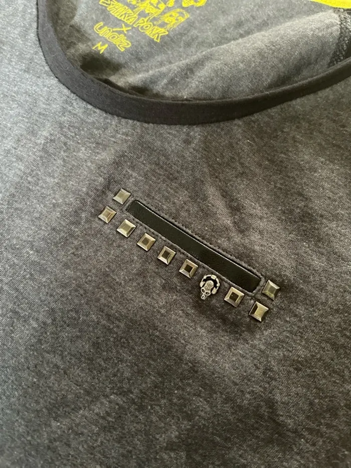 T shirt noir gris - photo numéro 2