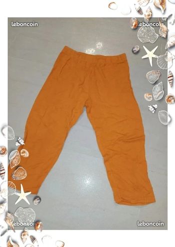 Legging court orange 12 ans