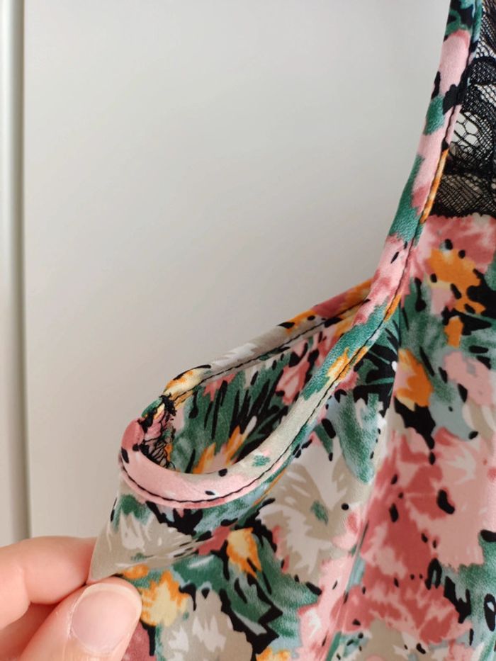 Débardeur jacqueline de yong 36 fleurs dentelle - photo numéro 5