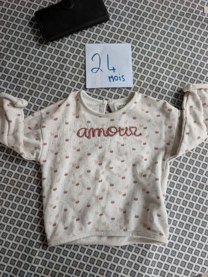 Pull bébé fille 24 mois