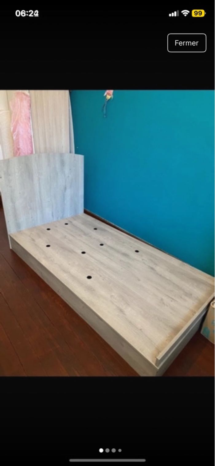 Chambre d’enfant lit + bureau + bibliothèque - photo numéro 3