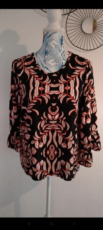 Blouse manches 3/4 t 38 originale