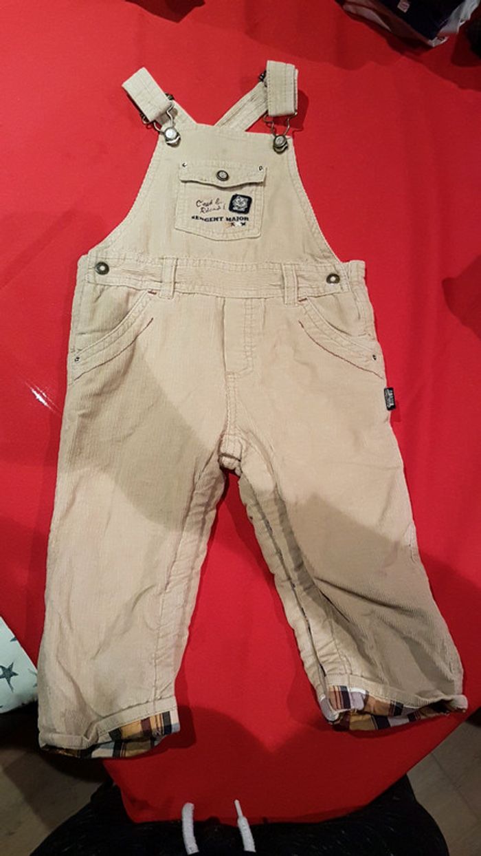 Salopette velours epaisse