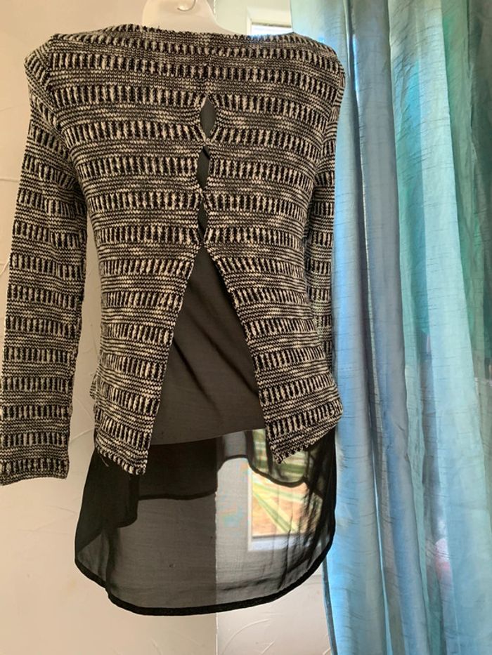 Pull Mim fantaisie manches longues taille 36 - photo numéro 3