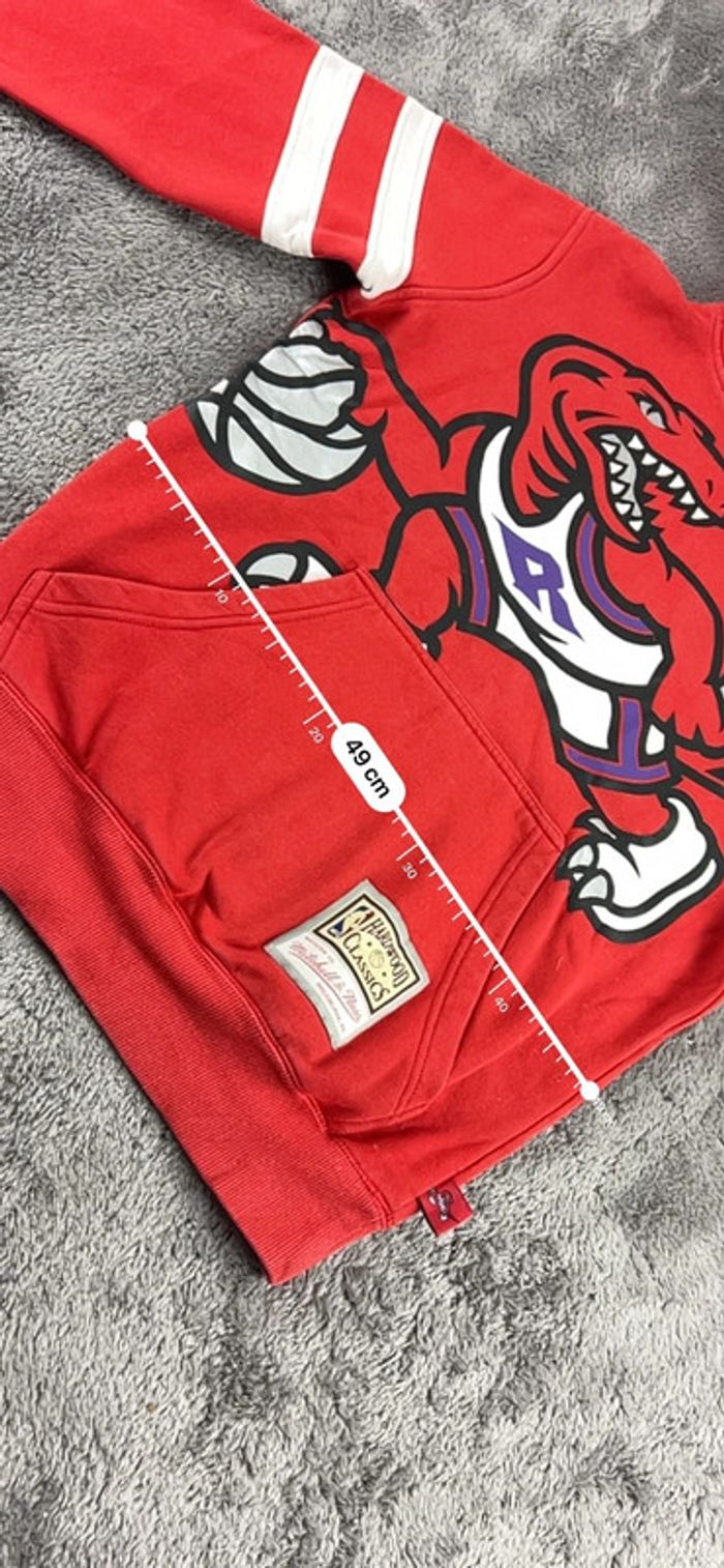 Sweat à Capuche Mitchell & Ness Raptors Rouge – Taille S - photo numéro 4