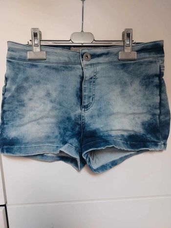 short en jean clair