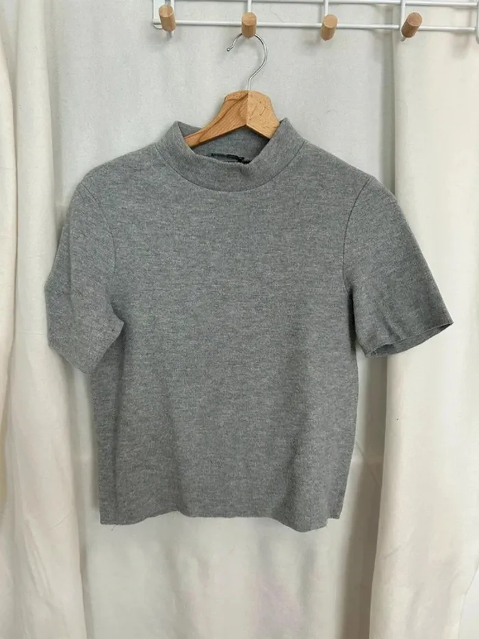 Haut gris Zara