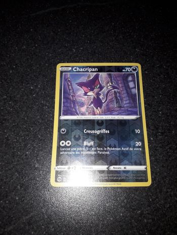 Chacripan reverse carte Pokémon neuve