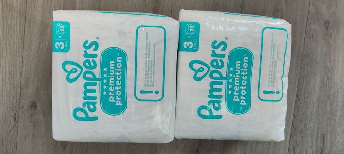 2 paquet couche pampers taille03 - photo numéro 3