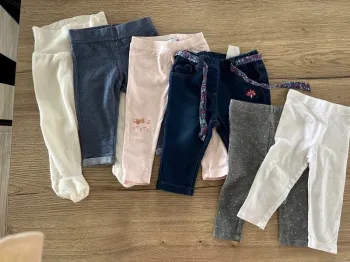 Lot de 6 bas 6/9 mois
