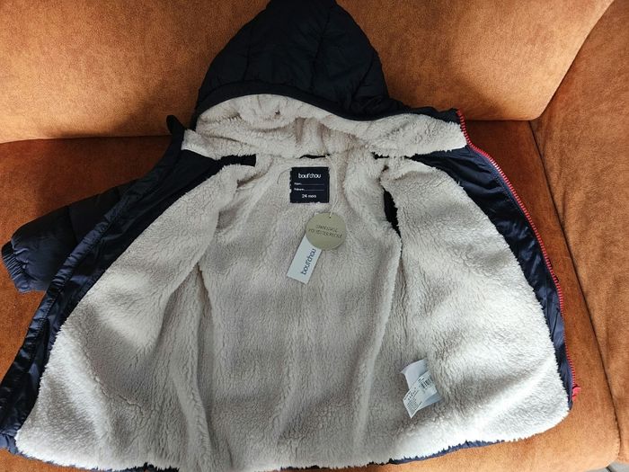 Manteau hiver doublé polaire bout'chou neuf 24 mois avec étiquette - photo numéro 5