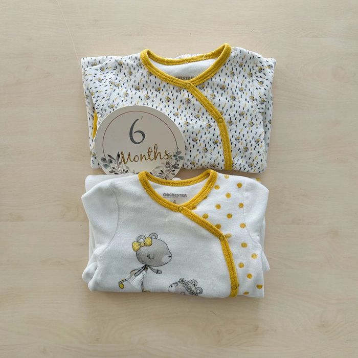 2 pyjamas fille orchestra 6 mois 67 cm