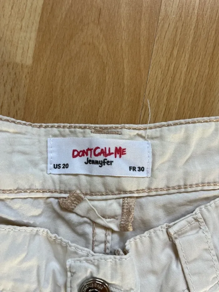 Pantalon cargo beige Jennyfer XXXS Taille 30 - photo numéro 3