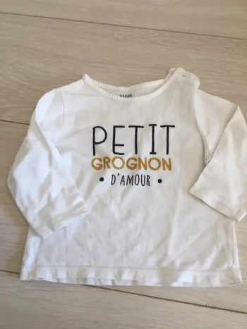 T-shirt manches longues 6 mois kiabi
